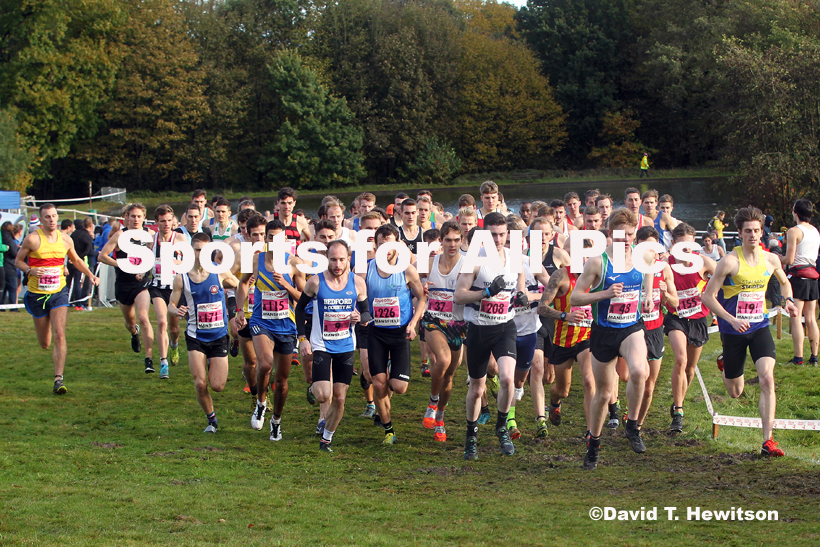 Senior men, National Cross Country Relay Champs., Berry Hill Park, Mansfield.  Photo: David T. Hewitson/Sports for All Pics